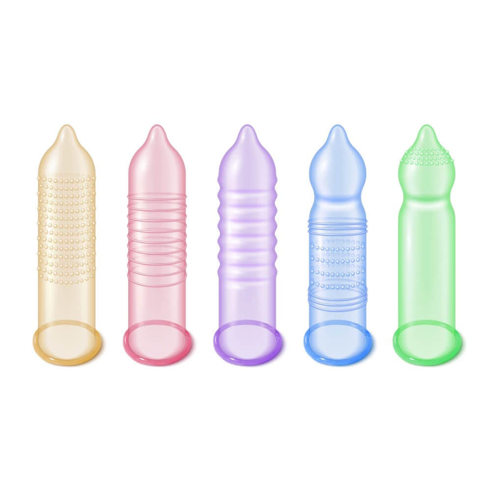 Diferentes formas de condones
